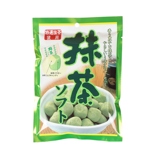 Японские импортные снеки Marukawa Extra Strong со вкусом матча, мягкие конфеты в пакетиках, повседневные закуски, 90 г