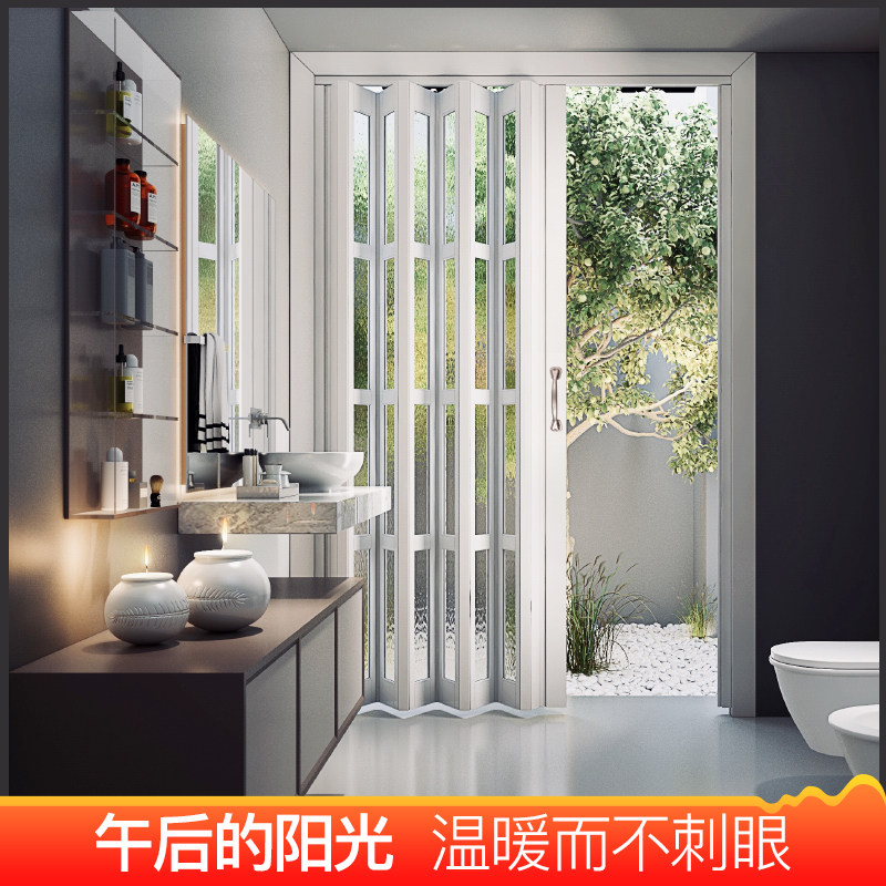 Aluminum alloy folding doors, aluminum alloy partitions, sliding doors, bathroom invisible doors, professional customization, shopping mall engineering doors Specification image