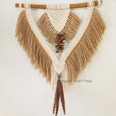 Гобелен 侘寂风墙饰东南亚组合多款摩洛哥风格挂毯挂布复古麻绳拉菲草挂饰