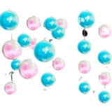 Магазин макет прозрачного акрилового пластикового поляного мяча творческий потолок Потолочный подвесной кулон