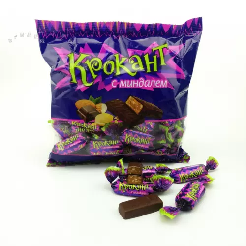 Импортные конфеты русский шоколадный сахар KDV Purple Sugar Cream закуски 250 грамм