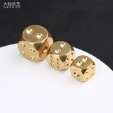 Латунные игральные кости, ручка, металлическое украшение в руку