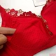 Áo ngực thêu năm nay bộ đồ lót màu đỏ làm đẹp thu thập điều chỉnh loại nhận sữa không có vòng thép nữ - Bộ đồ lót đồ lót đẹp Bộ đồ lót