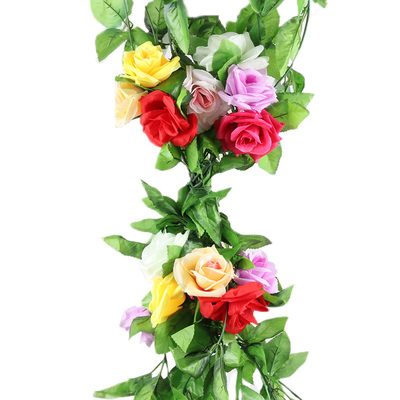 仿真玫瑰花藤条壁挂假花 商品反馈