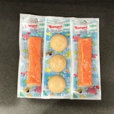 Laiden Yami Crab Crab Stick Сыр Сэндвич Торт треска 35G*3 пачки детских глубоких море мгновенные закуски