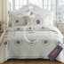 Garner Angel Fontainebleau quilted quilt Cover Bed Cover Bộ đồ giường gia đình Mỹ Bông trắng ngà Trải giường