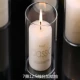 7 × 12,5 Стеклянная свеча со свечами