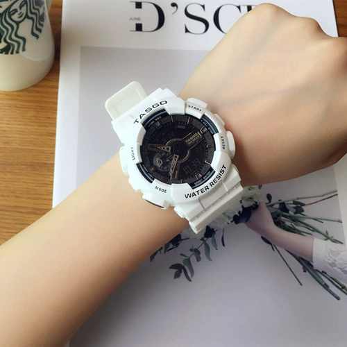 Универсальные водонепроницаемые брендовые цифровые часы, популярно в интернете, в корейском стиле, простой и элегантный дизайн