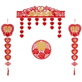 Свадебная комната декоративный костюм Свадьба Новая домашняя занавеска, украшение цветов, свадебная творческая романтическая макета Свадебные принадлежности