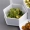 Khách sạn sáng tạo bộ đồ ăn nhà hàng cá tính đĩa lạnh có đĩa lạnh hình lục giác đĩa trắng tinh khiết phục vụ món ăn - Đồ ăn tối