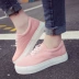 2018 mới mùa xuân hoang dã giày trắng nữ sinh viên dày Hàn Quốc ulzzang Harajuku ins siêu giày vải lửa Plimsolls