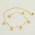 New Shajin Anklet Phiên bản tiếng Hàn của chuông tình yêu đơn giản gợi cảm ngọt ngào Sensen mắt cá chân chuỗi sinh viên trang sức mạ vàng thủy triều - Vòng chân