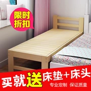 giường trẻ em với hàng rào gỗ giường ngủ nối cậu bé giao hàng nệm và cô gái sinh đôi giường phụ kéo dài một custom-made giường mở rộng - Giường