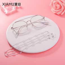 Очки цепи 珍珠眼镜链条女挂脖网红链子挂绳时尚复古洛丽塔潮人古风简约防滑