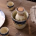 Nồi rượu ấm đơn giản nồi lẩu gốm Nhật Bản đặt rượu sake đặt tại nhà sushi cửa hàng ly nhỏ ly rượu vang trắng - Rượu vang