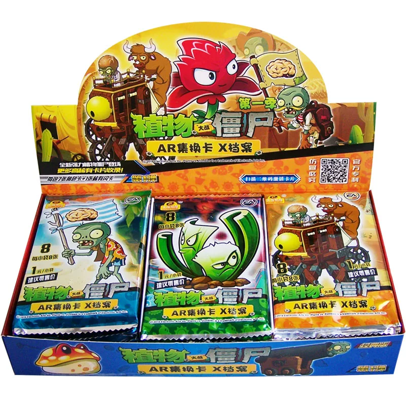 Подлинные карты Plants vs. Zombies, классические карты, держатель для боевых карт, карточная книга, дополненная реальность, полный набор