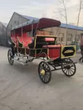 Продажа изысканной туристической туристической перевозки в стиле европейского стиля настоящая каретка живописные места, туристический туризм, туристический свадебный прием пищи.