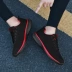 Mùa đông 2018 phiên bản Hàn Quốc của xu hướng giày nam thể thao hoang dã Giày vải nam giản dị cộng với giày nhung cotton chạy giày thủy triều giày thể thao gucci Plimsolls