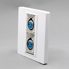 Аудио разъем 双母卡侬面板插座麦克风话筒卡农三芯欧姆航空头音频86型墙壁插座