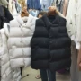 Hàn Quốc ulzzang2018 mùa thu đông mới áo phao cổ rộng có hai dây áo xuống áo khoác cotton không tay vest nữ áo vest nữ công sở