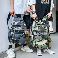 Камуфляжный школьный рюкзак для отдыха подходит для мужчин и женщин, сумка для влюбленных, в корейском стиле, для средней школы