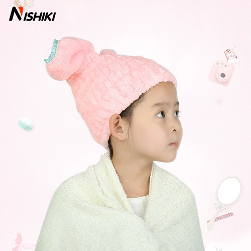 Японское сухое полотенце для волос, быстросохнущая детская шапочка для душа