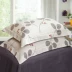 Vỏ gối hoa lan ngọc tím kết hợp với vỏ gối bằng vải bông thoải mái mềm mại 48 * 74 gối tựa lưng sofa Gối trường hợp