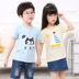 Trẻ em ngắn tay t-shirt cotton nam áo sơ mi Hàn Quốc phiên bản của dưới cùng của cậu bé lỏng mùa hè nữ 6 quần áo trẻ em 3 tuổi 5 áo mới áo trẻ em Áo thun