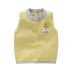 2019 New Baby Vest mùa xuân và mùa thu Cotton đan cardigan Boy Baby Sweater Girl Vest Thin Shoulder Wear - Áo ghi lê