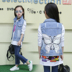 Cô gái denim vest áo khoác 2018 mới của Hàn Quốc phiên bản của bướm vẻ đẹp rửa sạch ánh sáng màu xanh không tay denim vest triều Áo ghi lê
