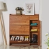 Đơn giản và hiện đại bằng gỗ tếch màu sơn mỏng đỉnh giày dung lượng cao cửa lắp ráp tủ sảnh - Buồng