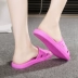 2018 dép mới mùa hè nữ không trượt đáy mềm trong nhà một từ đáy phẳng tắm nhựa mặc Hàn Quốc phiên bản của sandal nam