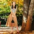 Cộng hòa Trung Quốc ăn mặc nhỏ phong cách Anh nữ sinh viên ăn mặc văn học đại học retro bộ quần áo ảnh Hu Yanglin - Váy eo cao Váy eo cao