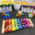 Mười tháng bé đồ chơi trẻ sơ sinh câu đố con 8 hit tám âm nhạc tay gõ nhỏ xylophone 1-2-3 tuổi Đồ chơi âm nhạc / nhạc cụ Chirldren