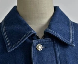 Демисезонный хлопковый джинсовый комбинезон подходит для мужчин и женщин, увеличенная толщина, большой размер