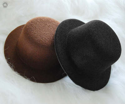 taobao agent Lazy baby BJD hat daily versatile leisure three -point four -point hoody hat accessories black brown fashion hat