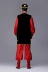 Người đàn ông mới của Tân Cương trang phục múa trang phục dân tộc sân khấu trang phục màu đỏ người đàn ông Uighur quần áo khiêu vũ thiết kế bộ dân tộc đẹp Trang phục dân tộc