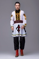 Người đàn ông mới của Tân Cương trang phục múa trang phục dân tộc sân khấu trang phục màu đỏ người đàn ông Uighur quần áo khiêu vũ thiết kế bộ dân tộc đẹp
