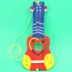 Trẻ em của handmade vật liệu gói 3-6 tuổi diy guitar nghệ thuật sáng tạo mẫu giáo bé câu đố cha mẹ và con đồ chơi