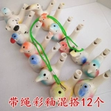 Бесплатная доставка мультипликационная птица зодиака, звуковой свисток, детская игрушка для животных, маленький птичий свист, музыкальный рот птичий свисток