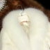 Mùa đông gọn gàng 2018 nữ chồn lông lông ngắn lông cáo lông cổ áo giải phóng mặt bằng đặc biệt dạ lông cừu Faux Fur