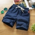 Pajama quần nam mùa hè phần mỏng cotton năm điểm home shorts quần lớn đầu mùa hè kích thước lớn lỏng quần linen quần ống rộng nữ Quần tây