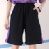 Harajuku phong cách Hàn Quốc phiên bản của lỏng thường năm quần 200 pound chất béo MM cộng với phân bón XL mùa hè eo cao thể thao quần short thiết kế thời trang nữ Quần short