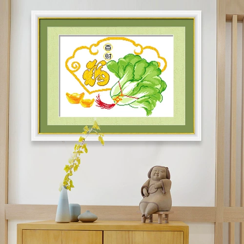 Cross -STITCH 2023 Новая линейная вышивка Baicai Fortune Polycare Управление висящая живопись Простая современная маленькая простая вышивка