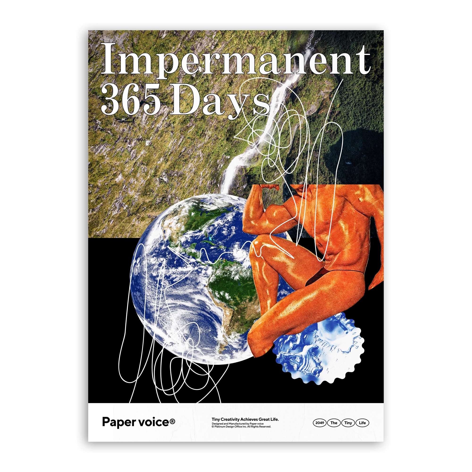 Постер Papervoice 365DAYS декоративная картина современная коллаж-арт вдохновляющий узор гостиная простая
