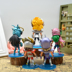 Gold Saint Seiya Handmade Model Purple Dragon Ice River Instant Five Q Edition Doll Trang trí xung quanh Đồ chơi Anime - Gundam / Mech Model / Robot / Transformers mô hình robot lắp ráp Gundam / Mech Model / Robot / Transformers