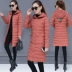Chống mùa bông phụ nữ phần dài sinh viên Hàn Quốc mùa đông dày mỏng bông áo khoác nữ 2018 mới áo khoác mùa đông nữ