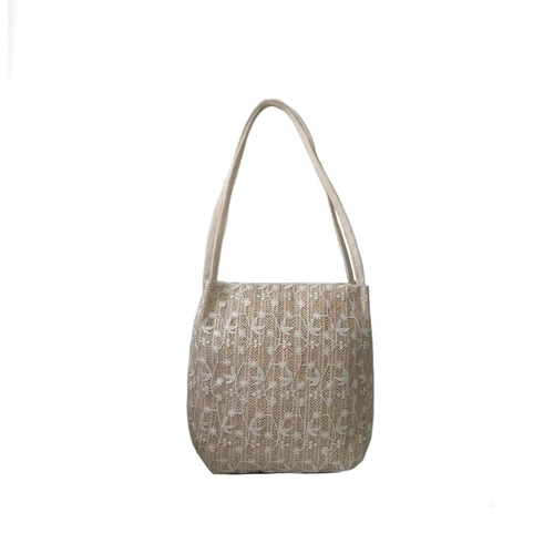 Универсальное вместительное и большое портативное ведро, соломенная свежая сумка на одно плечо, шоппер