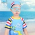 Kính bơi cho trẻ em hộp lớn không thấm nước chống sương mù cô gái cô gái HD kính bơi dầu gội đầu nhân tạo kính mắt