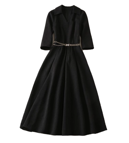 Осеннее платье, приталенный элитный корсет, французский стиль